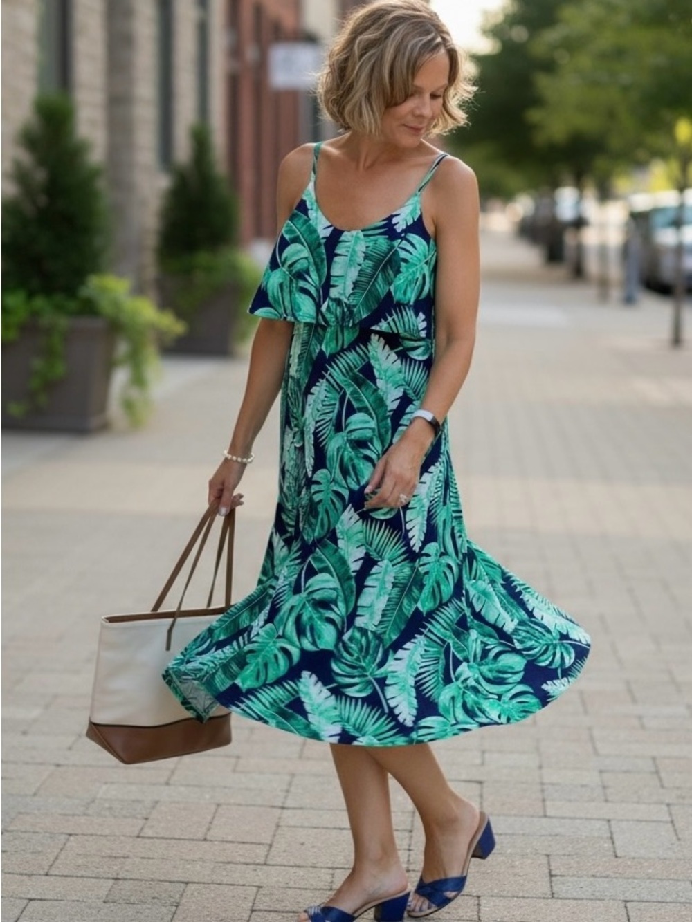 Exotic Escape Palm Dress